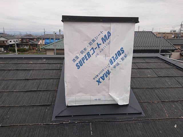 防水シートを施工